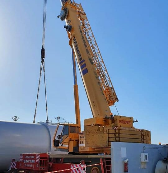 Opération effectuée avec succès ( notre grue Grove 130T)